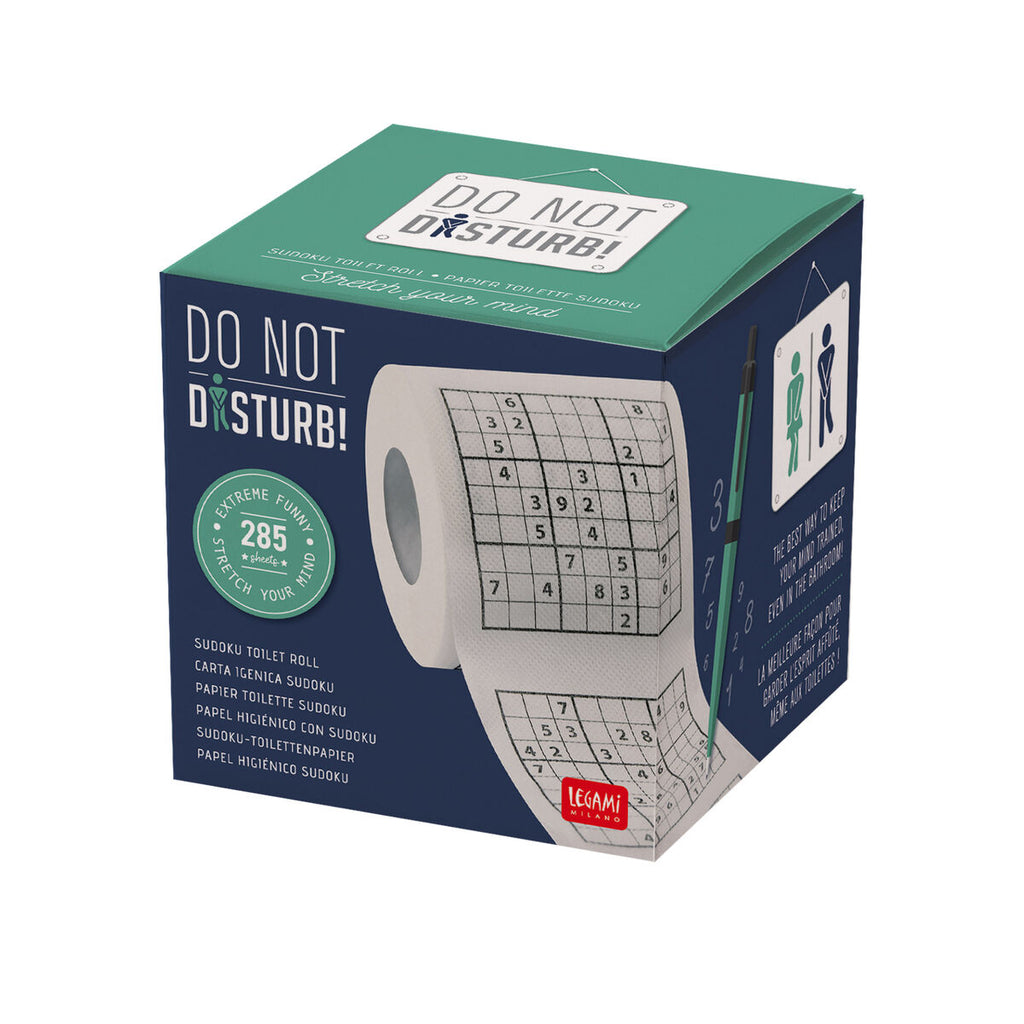 Sudoku Toilettenpapier - Do Not Disturb | Legami | Scherzartikel  , Verpackung