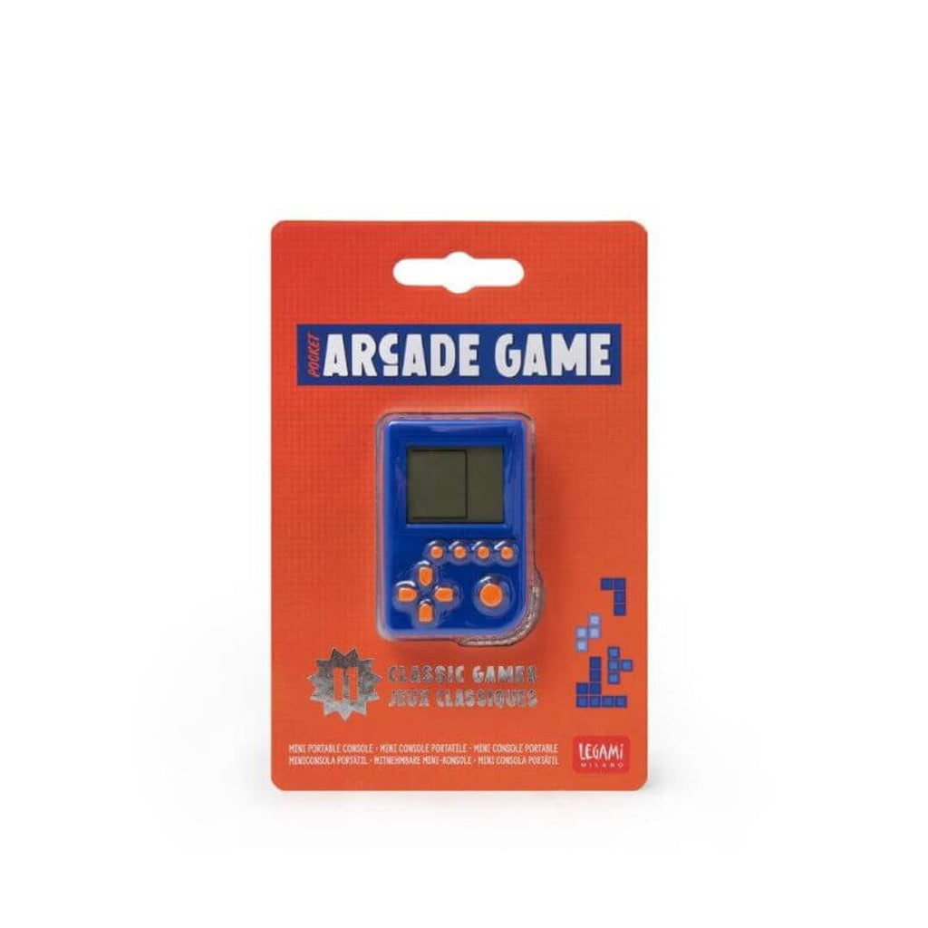 Pocket Arcade Game | Mini-Konsole 90er Jahre | Legami | Anhänger Verpackung
