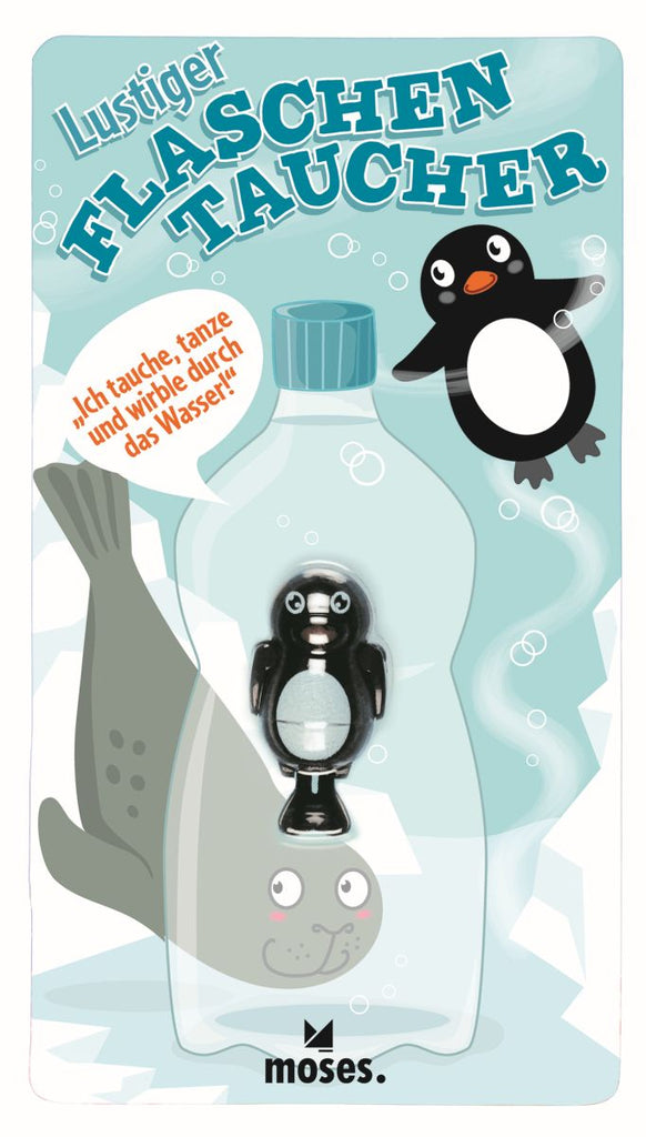 Flaschentaucher Pinguin Verpackung
