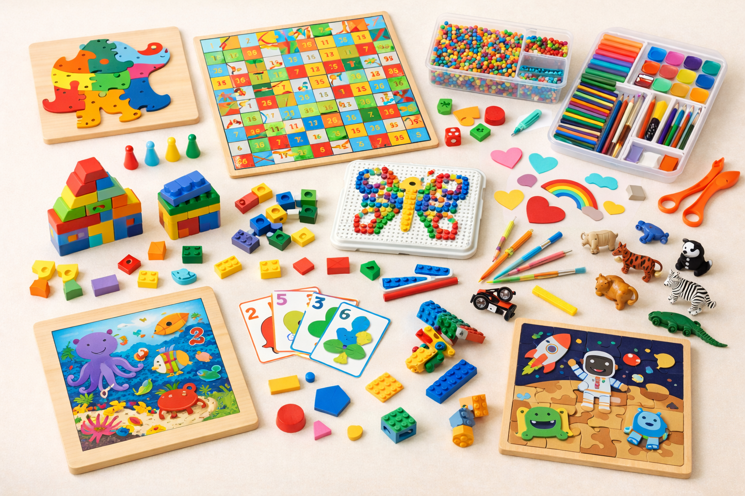 Toyland® 10-in-1 Samt & Folien Kunstset – 10 Projekte, 8 Bilder, 2 Aufkleber, Inkl. Folien & Marker, Kreatives Spielzeug Für Kinder Ab 5 Jahren (Jungen-Motive)