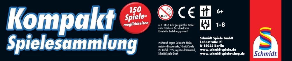 150er Spielesammlung mit Klassikern wie Mensch ärgere Dich nicht