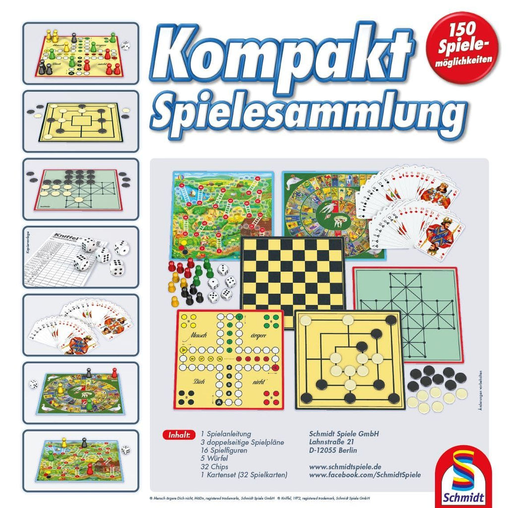150er Spielesammlung mit Klassikern wie Mensch ärgere Dich nicht