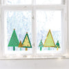 Herbst Waldbaummotive basteln Fensterbild ab 5 Kinder