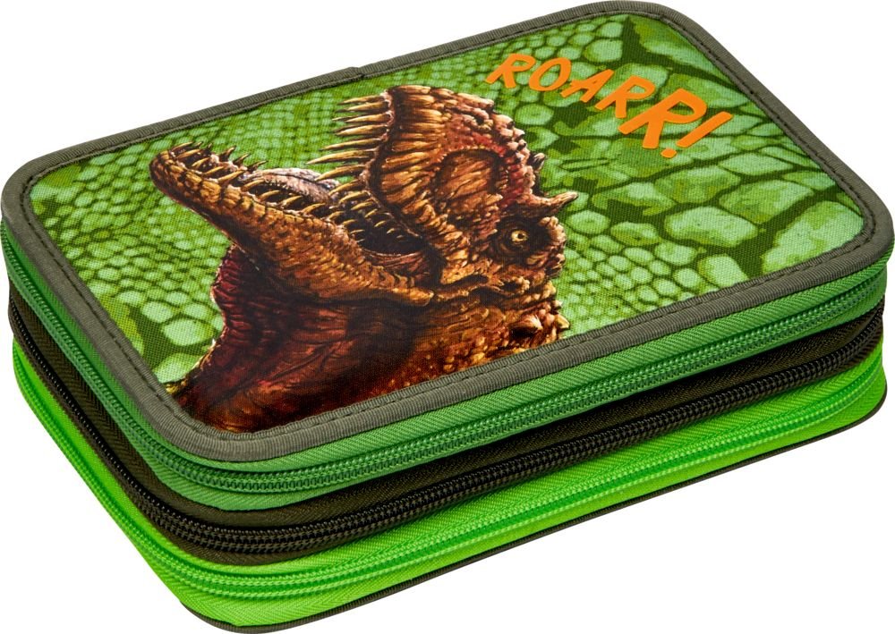 T-Rex World Federmäppchen für Kinder mit 3 Fächern ab 6 Jahren