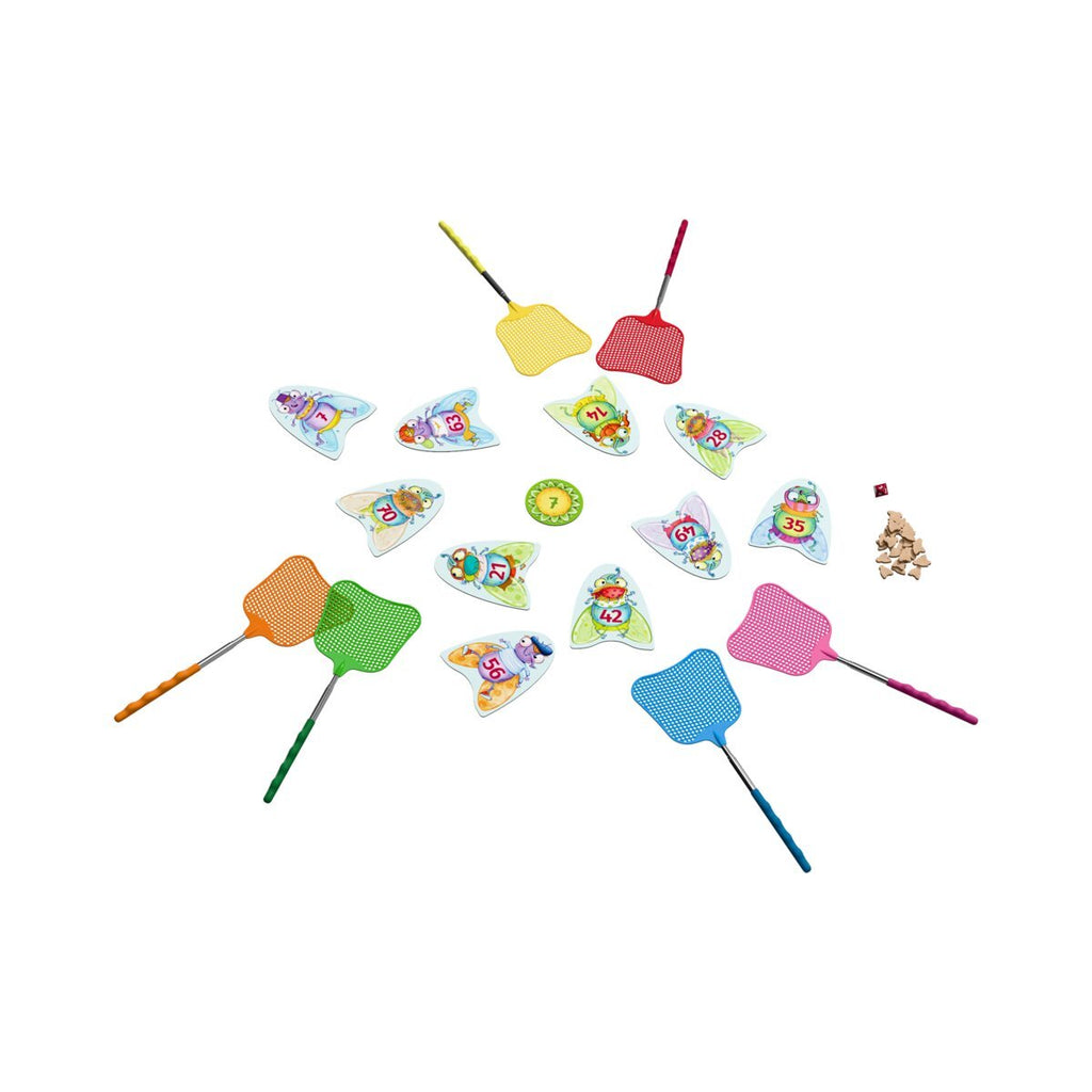 HABA Rechenspiel 3x4=Klatsch – Lernspiel Einmaleins mit Fliegenklatschen