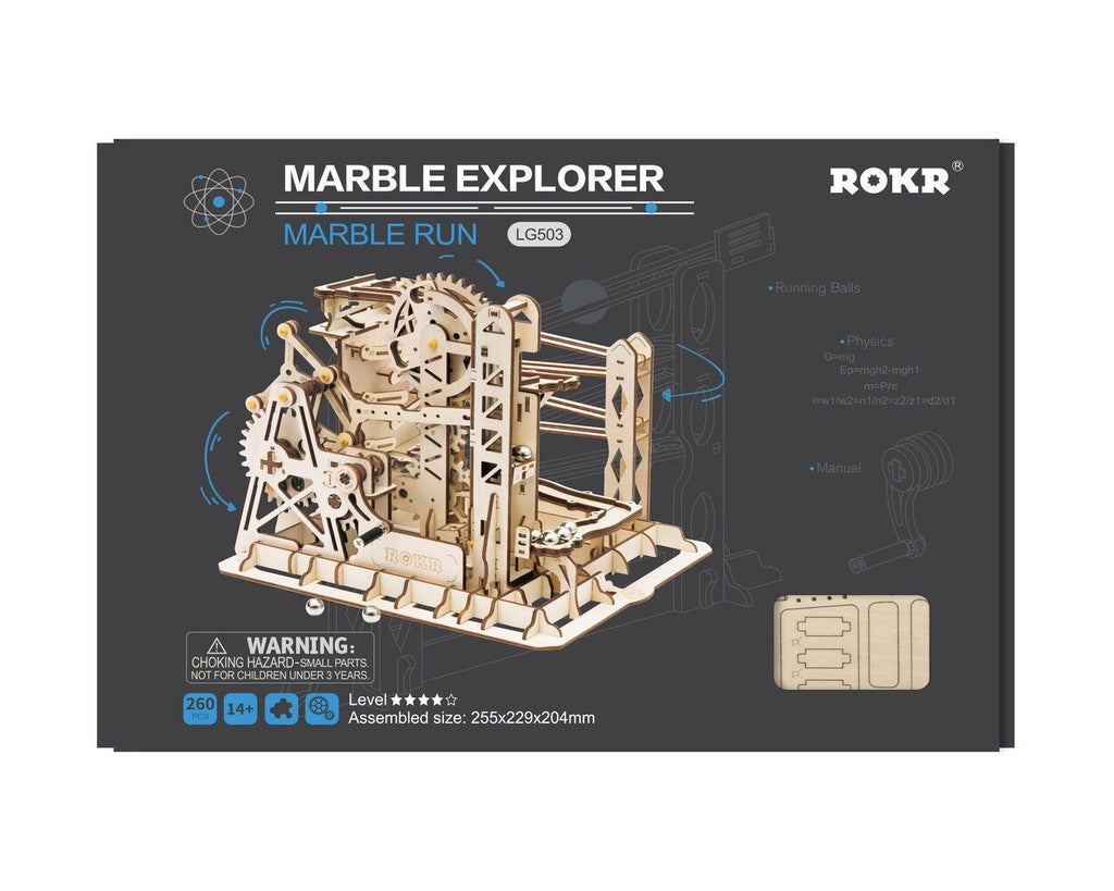 3D - Holz - Puzzle Kugelbahn "Marble Run - Elliot