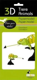 3D Papiermodell - Chamäleon - Fridolin