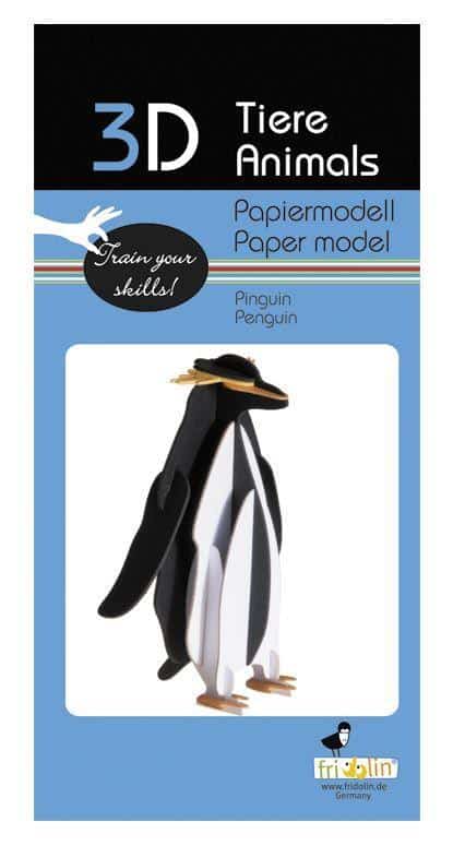 3D Papiermodell - Pinguin - Fridolin