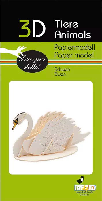 3D Papiermodell - Schwan - Fridolin