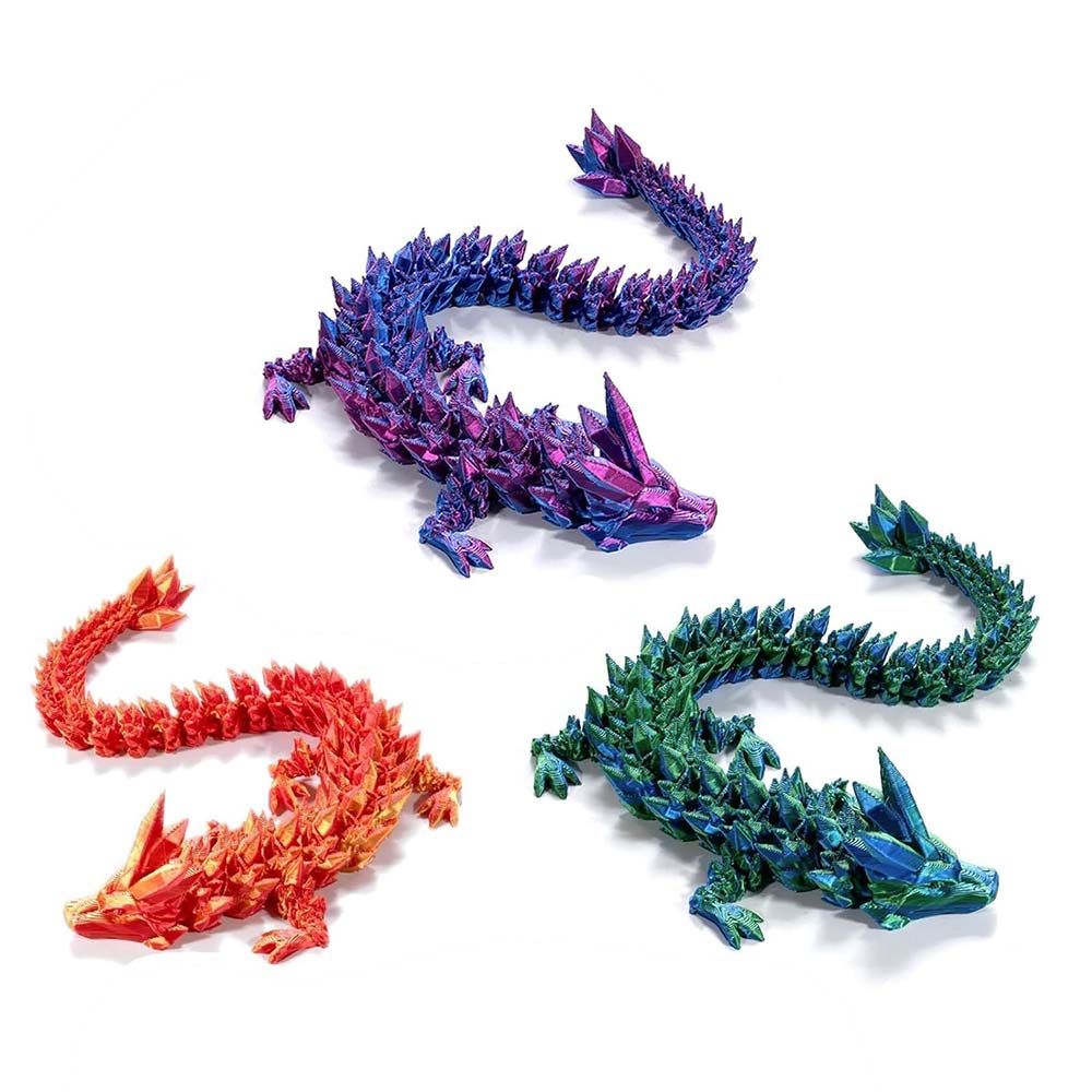 3D Printed Dragon Egg – Beweglicher Drache im Ei, Fidget-Toy für Kinder