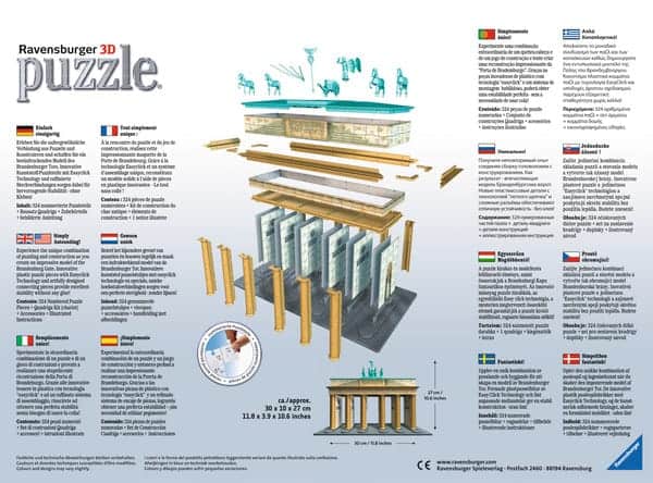 3D Puzzle - Brandenburger Tor Berlin - Ravensburger