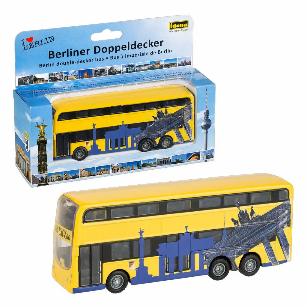 Idena Berliner Doppeldecker Bus Rückzugmotor 14 cm ab 3 Jahren