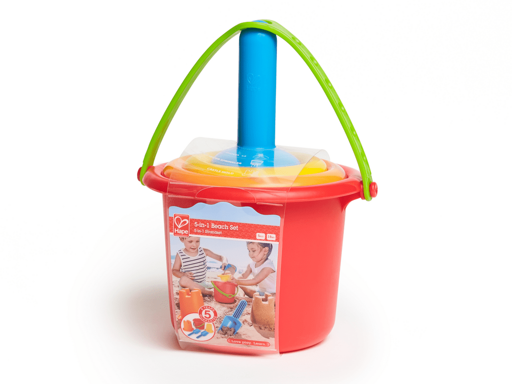 Komplettes Sandspielzeug-Set mit Eimer und Förmchen