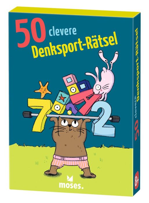 50 clevere Denksport Rätsel Karten ab 8 Jahren Rätselspaß
