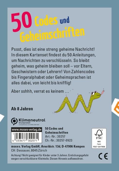 50 Codes und Geheimschriften - Moses