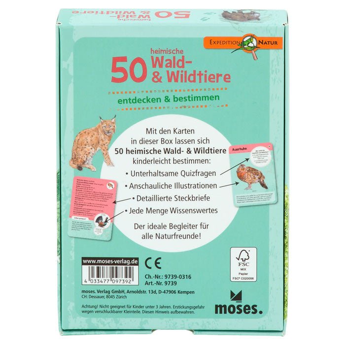 50 heimische Wald - & Wldtiere - Moses