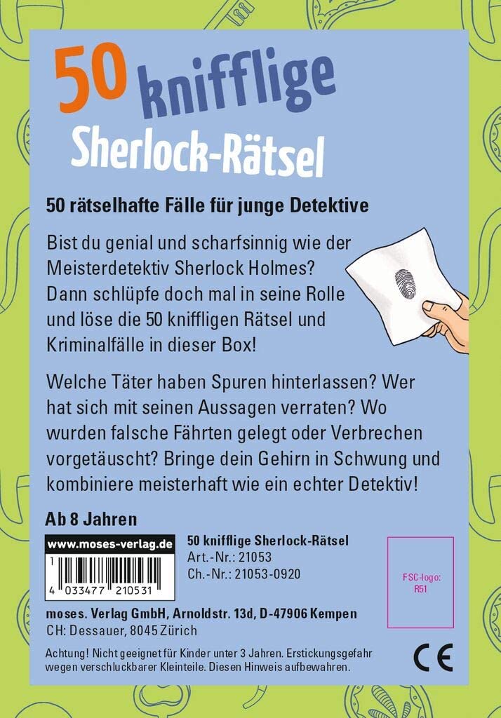 50 kniffige Sherlock Rätsel - Moses