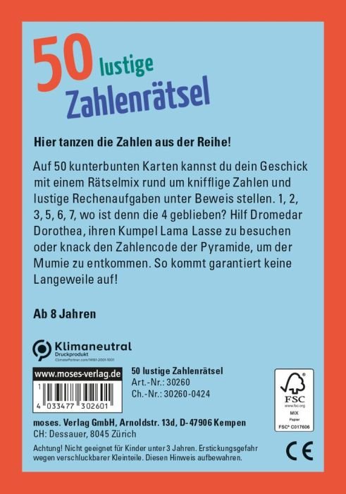 50 lustige Zahlenrätsel - Moses