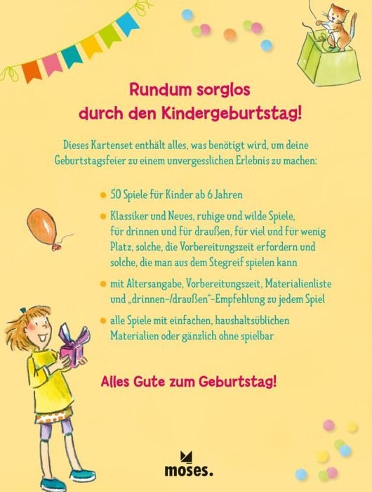 50 Spiele für den Kindergeburtstag im Grundschulalter - Moses