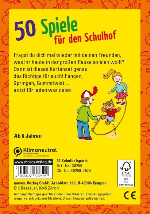 50 Spiele für den Schulhof - Moses