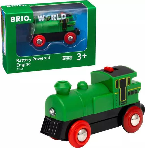 BRIO Speedy Green Batterielok mit Licht und Rückwärtsgang, grün