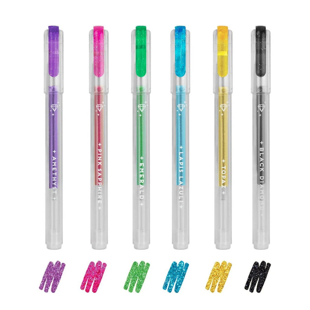 Legami Gelstifte 6er-Set mit Glitzerfarben