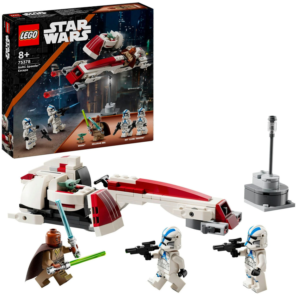  LEGO Star Wars 75378 - Flucht mit dem BARC Speeder Packung und Inhalt