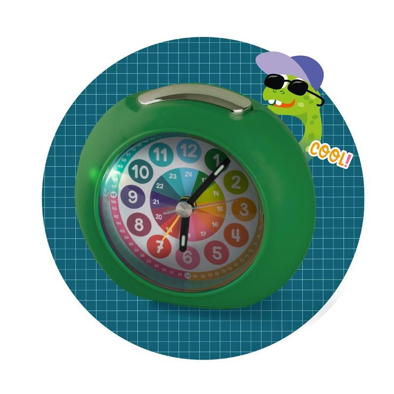 Trendhaus Mini-Lernuhr mit Weckfunktion kompakt