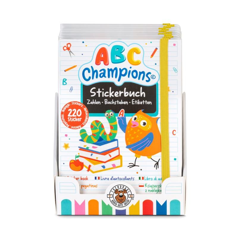 ABC CHAMPIONS - Stickerbuch 220 Teile A5 - Trendhaus