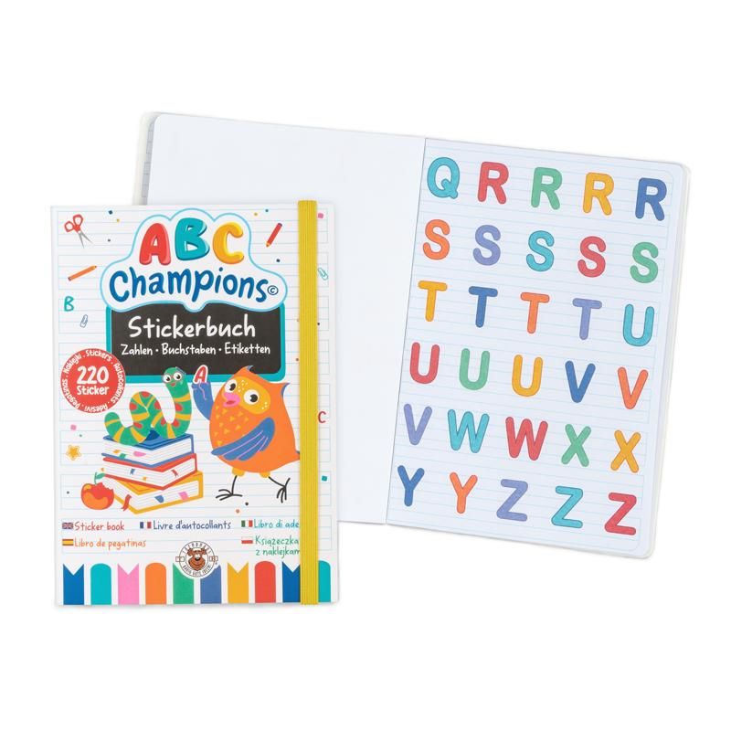 ABC CHAMPIONS - Stickerbuch 220 Teile A5 - Trendhaus