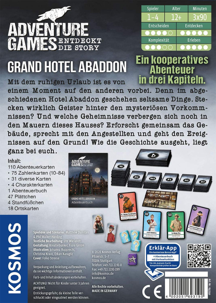 Adventure Games: Grand Hotel Abaddon - Kosmos