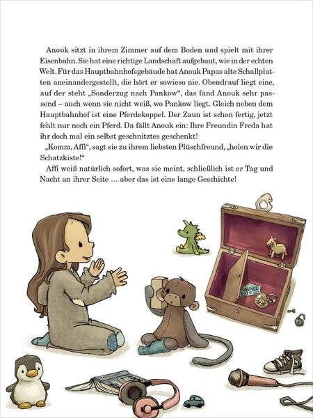 Illustration Anouk träumt ägyptische Pyramiden – fantasievolle Gutenachtgeschichte