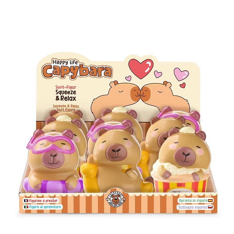 Anti-Stress Soft-Figuren Capybara in drei Varianten
