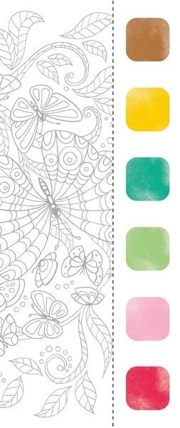Malblock Aquarell Schmetterlinge mit 20 Motiven