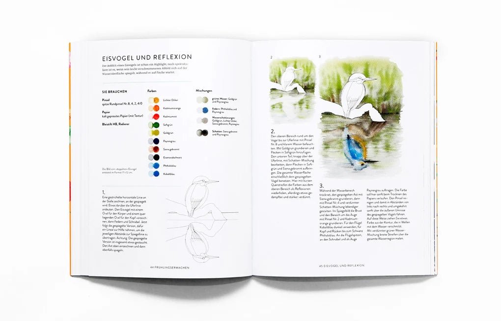 Aquarellmalerei Jahreszeiten – Naturmotive Schritt für Schritt malen