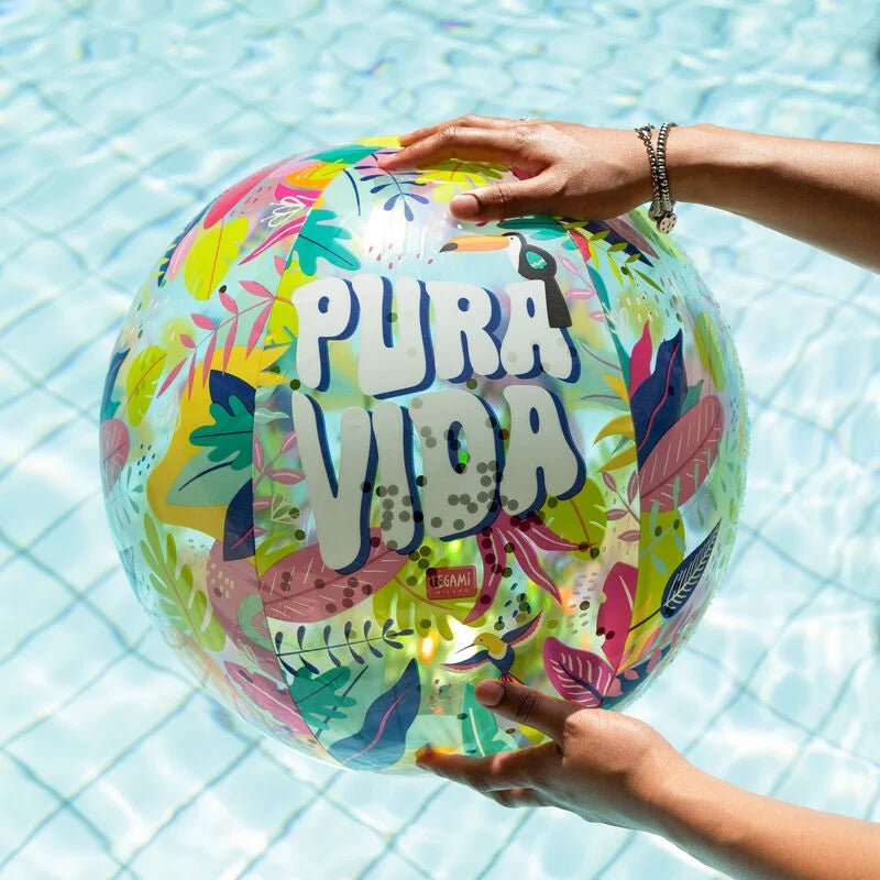 Strandball Legami Glitter Beach Ball golden Sommer