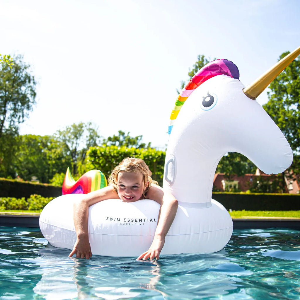Riesen Einhorn zum Aufblasen für Kinder aus strapazierfähigem PVC-Material