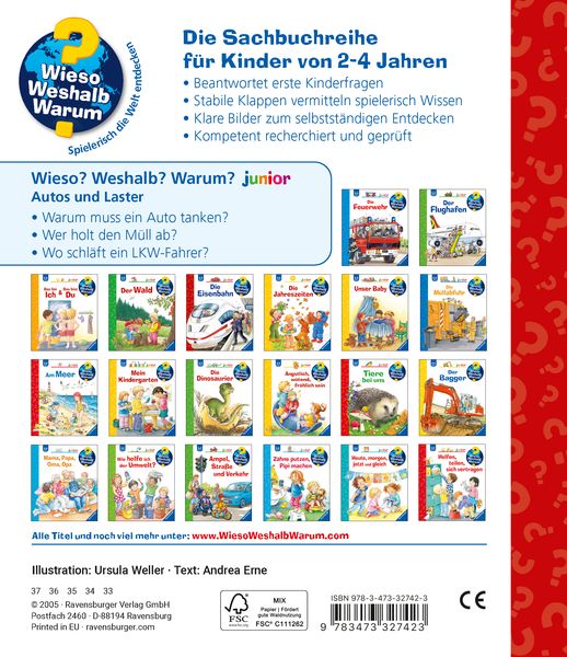 Autos und Laster / Wieso? Weshalb? Warum? Junior Bd. 11 - Ravensburger