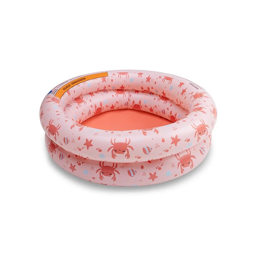 Aufblasbarer Mini-Pool für Babys im Krabben-Design mit 15 Litern Volumen