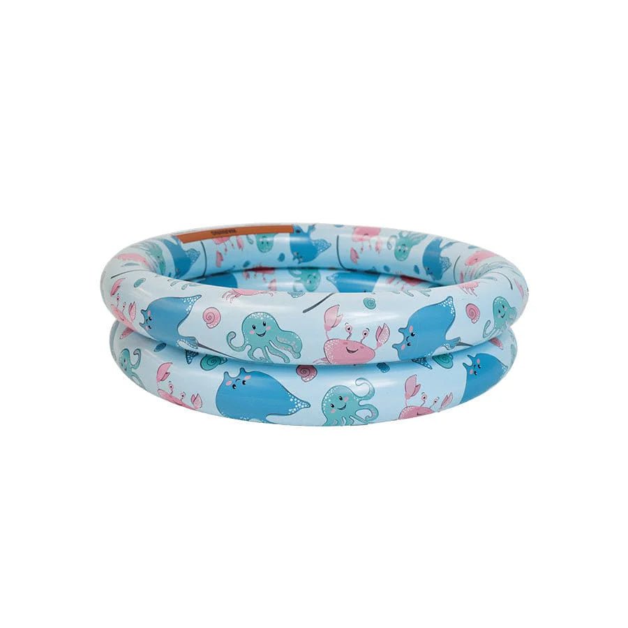 Aufblasbarer Mini-Pool mit Meerestieren für Babys ab 0 Jahren Ø 60 cm