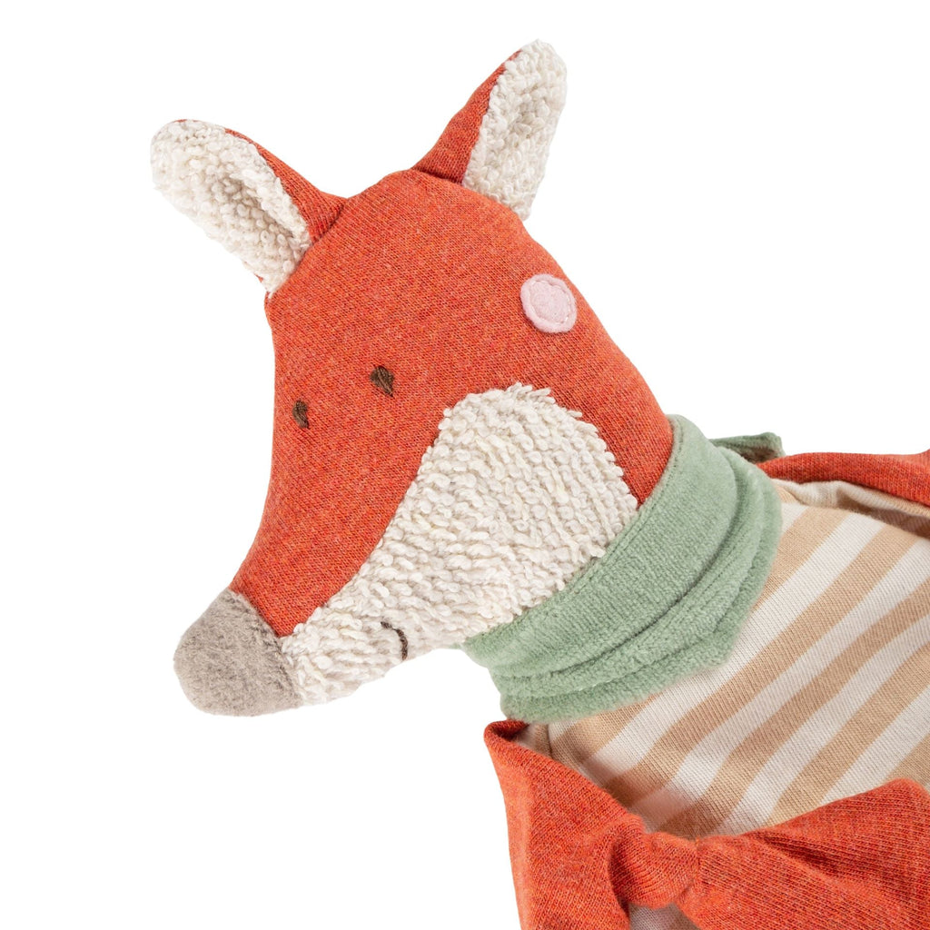 Baby Schnuffeltuch Fuchs mit Zipfelchen & Baumwoll-Jersey, 20 cm