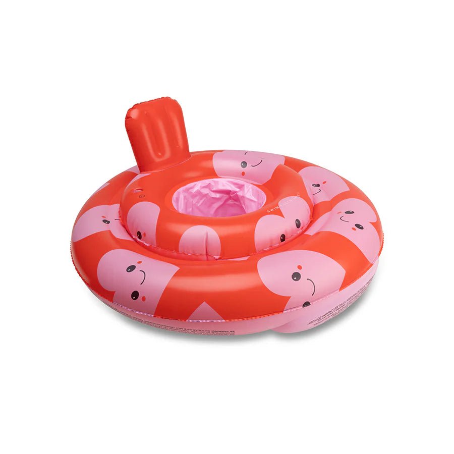 Baby Schwimmhilfe Herz-Design Rot/Pink 11 kg Tragkraft