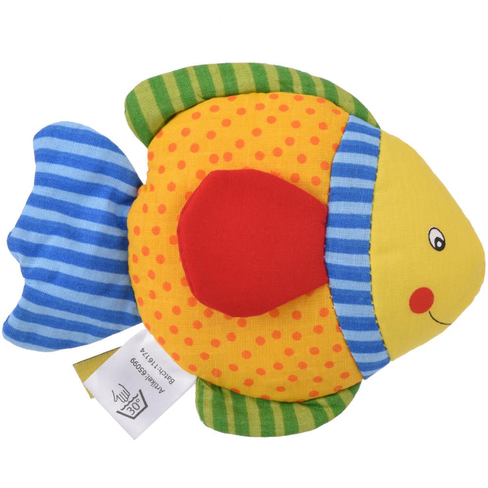 Babyspielzeug Greifling - Gute - Laune - Fisch mit Knisterfolie - Goki