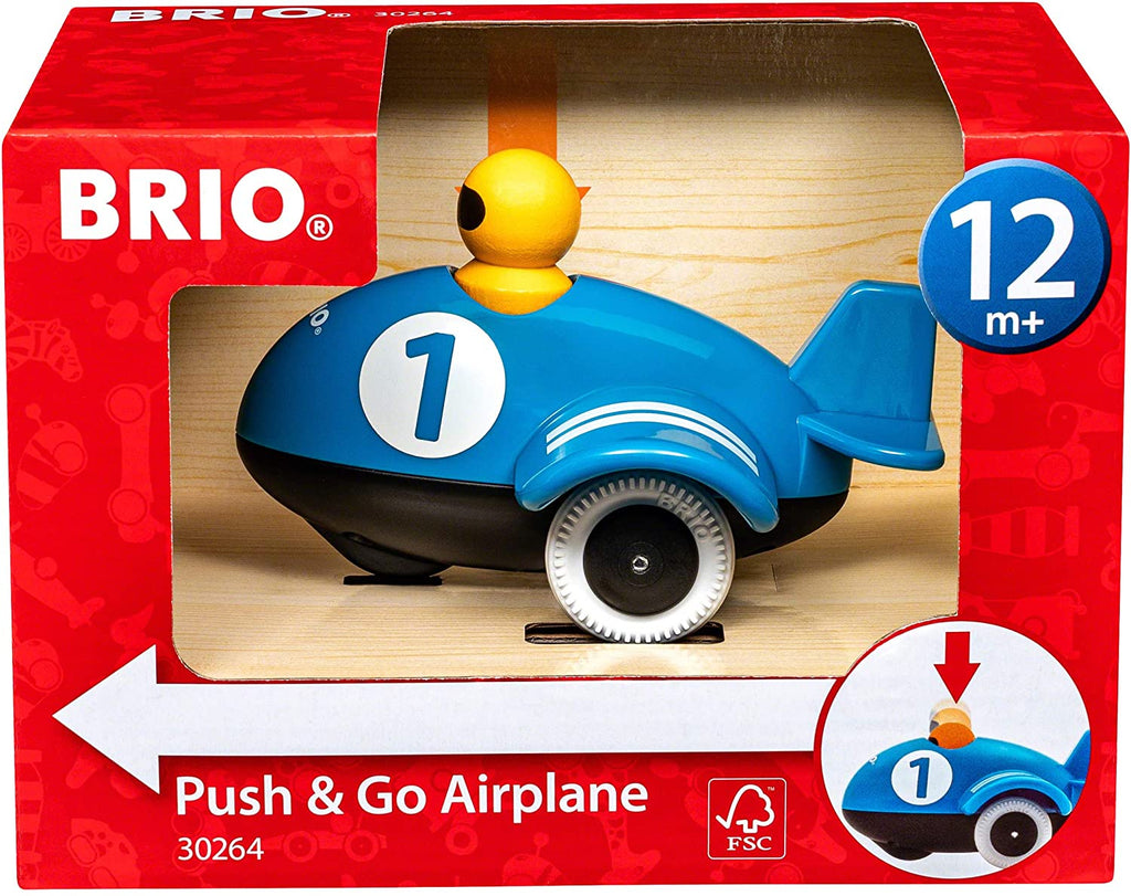 Babyspielzeug Motorik - Push & Go: Flugzeug - Brio