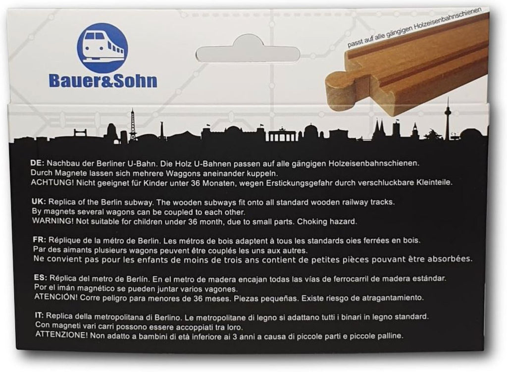 Bahn - Holz U - Bahn Berlin Linie U7 - Bauer & Sohn