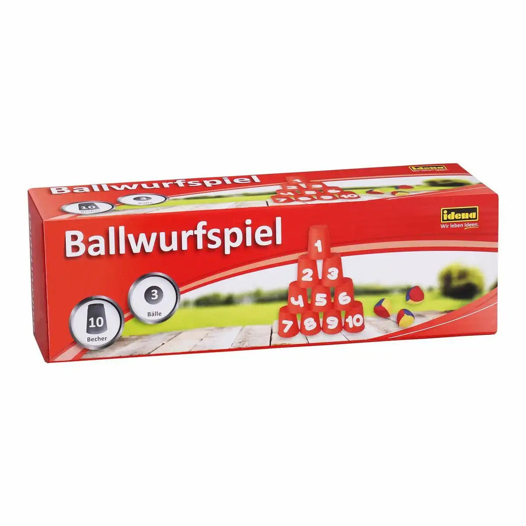 Wurfspiel für Kinder Idena 10 Becher 3 Bälle ab 3 Jahren