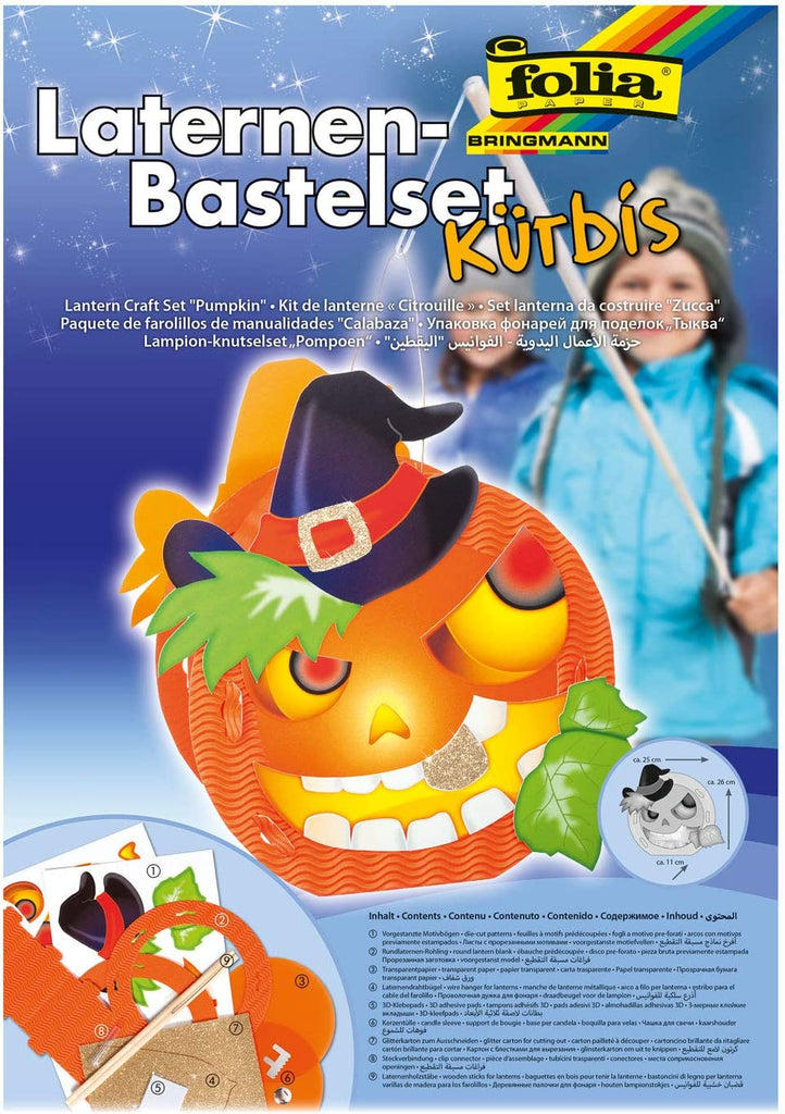 Bastelbedarf - Laternen Bastelset "Kurbis" - Folia