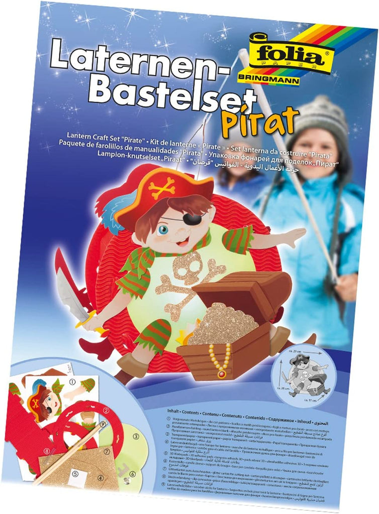 Bastelbedarf - Laternen Bastelset Pirat - Folia