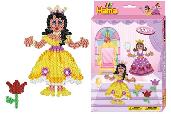 Basteln Bügelperlen - Prinzessin Packung 2000 Perlen - Hama