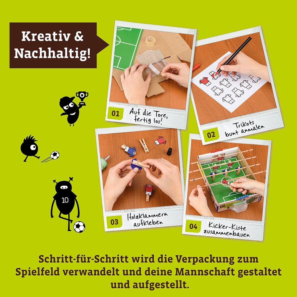 Kosmos Bastelset – DIY-Fußball Tisch-Kicker für Kinder ab 7 Jahren